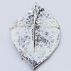 Pendants, Zinc Alloy Jewelry Findings, Leaf 47x79mm Hole:4.5mm, Sold by Bag