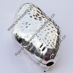 Beads, Zinc Alloy Jewelry Findings, Diamond 25x36mm Hole:3.5mm, Sold by Bag