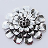 Pendants, Zinc Alloy Jewelry Findings, Flower 41mm, Sold by Bag