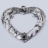 Pendants, Zinc Alloy Jewelry Findings, 49x52mm, Sold by Bag