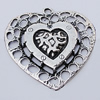 Pendants, Zinc Alloy Jewelry Findings, 50x52mm, Sold by Bag