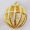 Hollow Bali Pendants Zinc Alloy Jewelry Findings, 24x30mm, Sold by Bag