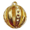 Hollow Bali Pendants Zinc Alloy Jewelry Findings, 25x30mm, Sold by Bag