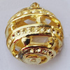Hollow Bali Pendants Zinc Alloy Jewelry Findings, 25x28mm, Sold by Bag