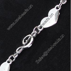 Zinc Alloy Chain, Handmade, Pb-free, Link's Size:22x9mm,23x10mm, Sold by Meter  
