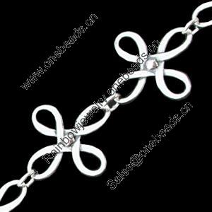 Zinc Alloy Chain, Handmade, Pb-free, Link's Size:24mm, Sold by Meter  