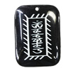 Resin Pendants, Rectangle 39x53mm Hole:3.5mm, Sold by Bag