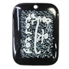Resin Pendants, Rectangle 39x53mm Hole:3.5mm, Sold by Bag