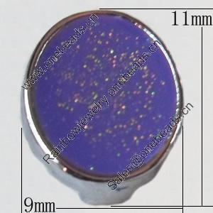 Slider, Zinc Alloy Bracelet Findinds, 9x11mm, Interior Diameter:8mm, Sold by Bag