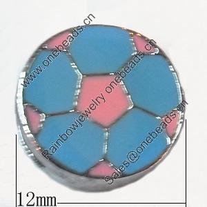 Slider, Zinc Alloy Bracelet Findinds, 12mm, Interior Diameter:8mm, Sold by Bag