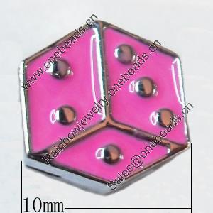 Slider, Zinc Alloy Bracelet Findinds, 10mm, Interior Diameter:8mm, Sold by Bag