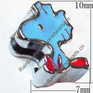 Slider, Zinc Alloy Bracelet Findinds, Animal, 7x10mm, Interior Diameter:7mm, Sold by Bag