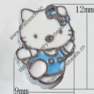 Slider, Zinc Alloy Bracelet Findinds, Animal, 9x12mm, Interior Diameter:8mm, Sold by Bag
