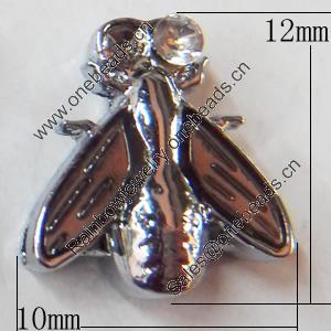 Slider, Zinc Alloy Bracelet Findinds, 10x12mm, Interior Diameter:8mm, Sold by Bag