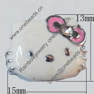 Slider, Zinc Alloy Bracelet Findinds, 15x13mm, Interior Diameter:10mm, Sold by Bag