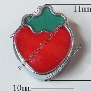 Slider, Zinc Alloy Bracelet Findinds, 10x11mm, Interior Diameter:7mm, Sold by Bag