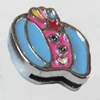 Slider, Zinc Alloy Bracelet Findinds, 12x13mm, Interior Diameter:8mm, Sold by Bag