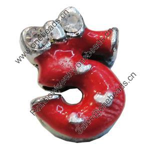 Slider, Zinc Alloy Bracelet Findinds, 11mm, Interior Diameter:8mm, Sold by Bag