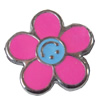 Slider, Zinc Alloy Bracelet Findinds, Flower, 13mm, Interior Diameter:8mm, Sold by Bag