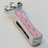 Slider, Zinc Alloy Bracelet Findinds, 18mm, Interior Diameter:8mm, Sold by Bag