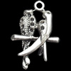 Pendant, Zinc Alloy Jewelry Findings, 15x25mm, Sold by Bag