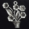 Pendant, Zinc Alloy Jewelry Findings, 23x28mm, Sold by Bag