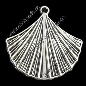 Pendant, Zinc Alloy Jewelry Findings, Leaf, 25mm, Sold by Bag