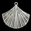 Pendant, Zinc Alloy Jewelry Findings, Leaf, 25mm, Sold by Bag