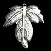 Pendant, Zinc Alloy Jewelry Findings, Leaf, 29x34mm, Sold by Bag