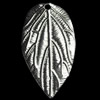 Pendant, Zinc Alloy Jewelry Findings, Leaf, 21x38mm, Sold by Bag