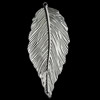 Pendant, Zinc Alloy Jewelry Findings, Leaf, 28x73mm, Sold by Bag