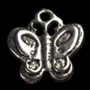 Pendant, Zinc Alloy Jewelry Findings, Butterfly, 13x13mm, Sold by Bag