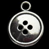 Pendant, Zinc Alloy Jewelry Findings, 14x17mm, Sold by Bag