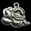 Pendant, Zinc Alloy Jewelry Findings, 16x15mm, Sold by Bag