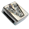 Slider, Zinc Alloy Bracelet Findinds, 9x11mm, Interior Diameter:8mm, Sold by Bag