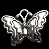 Pendant, Zinc Alloy Jewelry Findings, Butterfly, 18x14mm, Sold by Bag