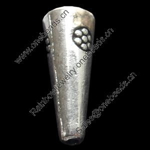 Beads, Zinc Alloy Jewelry Findings, 8x21mm, Sold by Bag