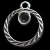 Pendant, Zinc Alloy Jewelry Findings, 15x18mm, Sold by Bag