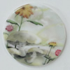 Resin Pendants, Flat Round 30mm Hole:2mm, Sold by Bag