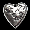 Connector, Zinc Alloy Jewelry Findings, Heart, 24mm, Sold by Bag