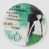 Resin Pendants, Flat Round 30mm Hole:2mm, Sold by Bag