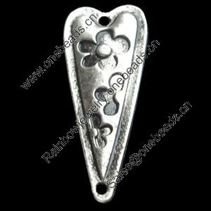 Connector, Zinc Alloy Jewelry Findings, 11x28mm, Sold by Bag