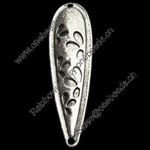Connector, Zinc Alloy Jewelry Findings, 10x37mm, Sold by Bag