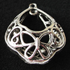 Copper Pendants Jewelry Findings Lead-free, 19x25mm, Sold by Bag