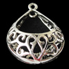 Copper Pendants Jewelry Findings Lead-free, 18x26mm, Sold by Bag
