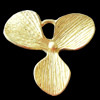 Copper Pendants Jewelry Findings Lead-free, Flower 18x18mm, Sold by Bag