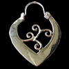 Copper Earrings Jewelry Findings Lead-free, 29x39mm, Sold by Bag