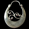 Copper Earrings Jewelry Findings Lead-free, 29x43mm, Sold by Bag