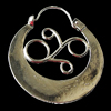 Copper Earrings Jewelry Findings Lead-free, 37x42mm, Sold by Bag