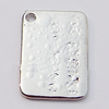 Pendant, Zinc Alloy Jewelry Findings, Rectangle 15x21mm, Sold by Bag